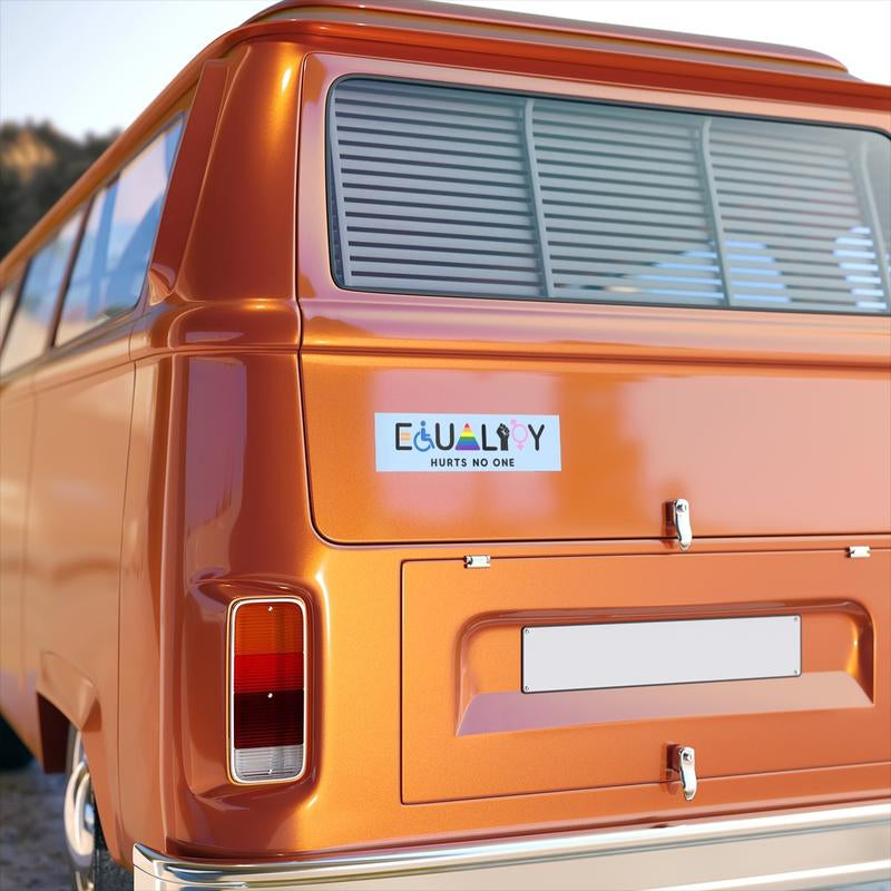Equality Hurts No One Car Magnet/Bumper Sticker, Equal Rights, Pride, LGBT