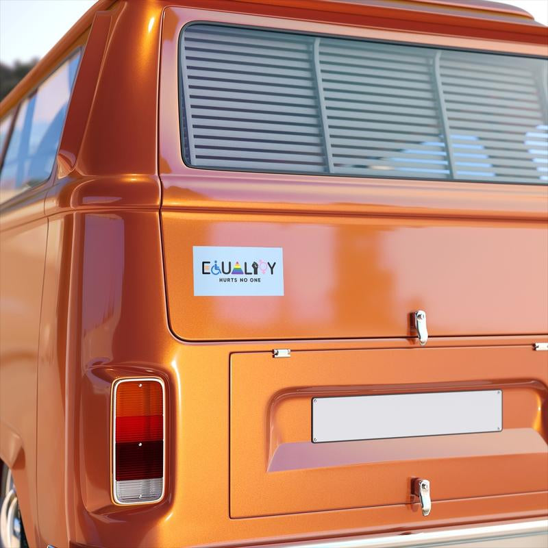 Equality Hurts No One Car Magnet/Bumper Sticker, Equal Rights, Pride, LGBT