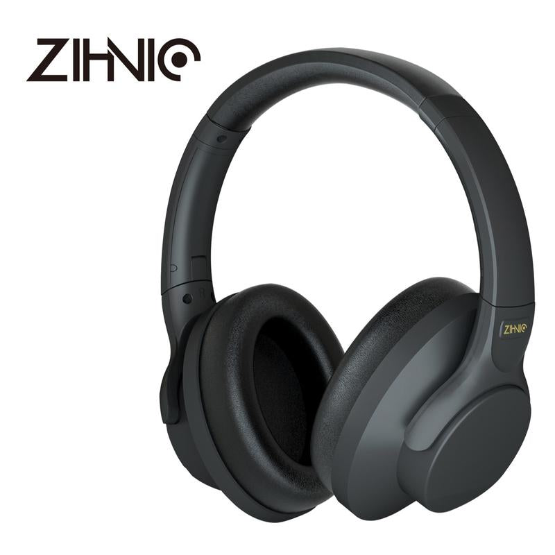 ZIHNIC WH-960 Active Noise Canceling Headphones,Bluetooth 5.4,Wireless Bluetooth Earbuds,Over Ear Foldable Sport Headset,Long Standby Powerful Battery Life Waterproof Long Standby Foldable Sport,On Ear Built-In Microphone Audio Earphones Electronic Foldin