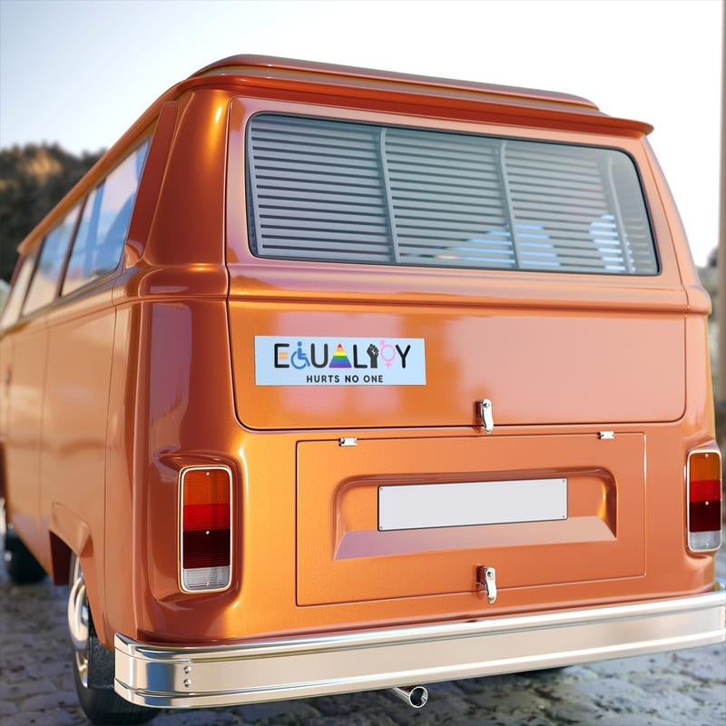Equality Hurts No One Car Magnet/Bumper Sticker, Equal Rights, Pride, LGBT