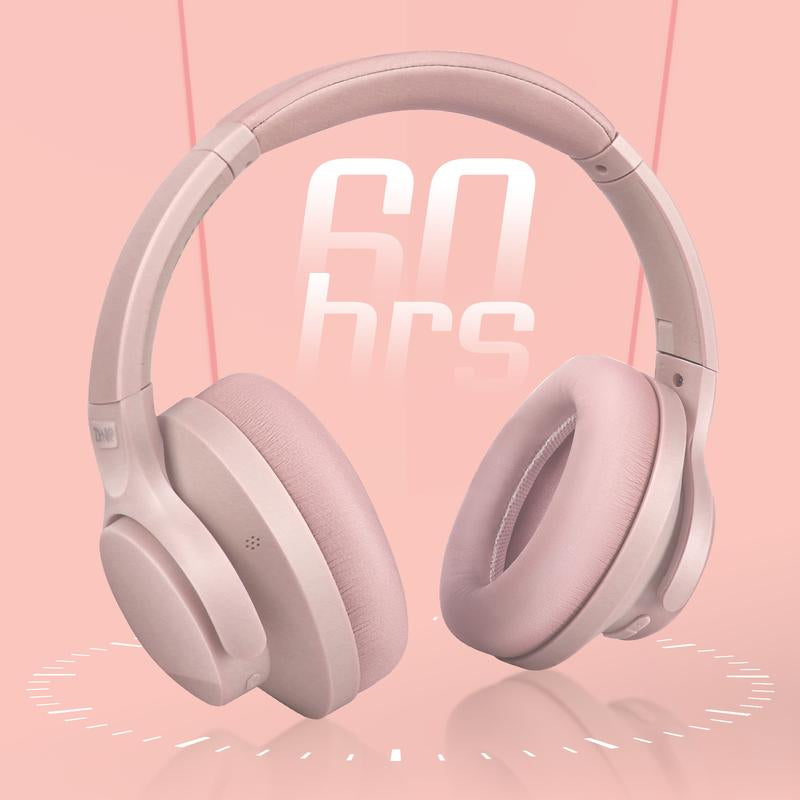 ZIHNIC WH-960 Active Noise Canceling Headphones,Bluetooth 5.4,Wireless Bluetooth Earbuds,Over Ear Foldable Sport Headset,Long Standby Powerful Battery Life Waterproof Long Standby Foldable Sport,On Ear Built-In Microphone Audio Earphones Electronic Foldin