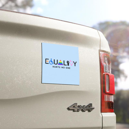 Equality Hurts No One Car Magnet/Bumper Sticker, Equal Rights, Pride, LGBT