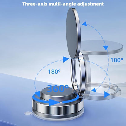 Magnetic Phone Holder, 360 ° Adjustable and Foldable, Strong Suction Cup, Vacuum Suction, Portable and Multifunctional