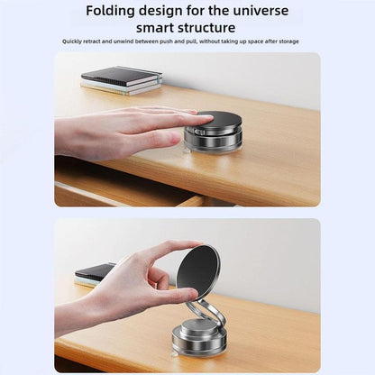 Magnetic Phone Holder, 360 ° Adjustable and Foldable, Strong Suction Cup, Vacuum Suction, Portable and Multifunctional